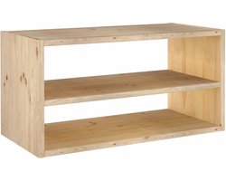Astigarraga Dressoir - Open houten kast met plank - Bijzettafel van PEFC grenen - 71x36cm