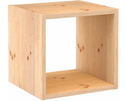 Astigarraga Vakkenkast - Open kubus kast - 36x36cm - Massief hout - 100% PEFC dennenhout