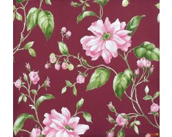 Astoria Marburg groen roze bloemen vlies 53741 behang