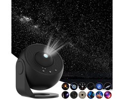 Astro Dreamer Planetarium Sterrenprojector - Melkweg Plafondprojector - Nachtlampje voor kinderen - Sterrenhemel - Realistische projector met 13 filmschijven - Slaapkamer Woonkamer - Zwart