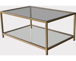 Astro Salontafel | METALEN FRAME | Goud - Asir Group - Rechthoekige salontafels - Goud - Metaal - Rechthoekige salontafels -