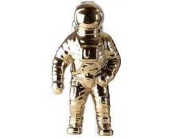 Astronaut Beeld - Keramiek Ambacht - Woonkamer Decoratie - Abstract Ontwerp - 30 cm Hoog - Wit