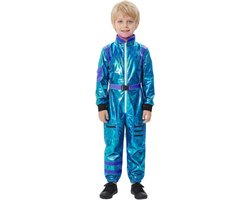 Astronautenpak Kinderen - Ruimtepak Kind - Verkleedfeest - Reflecterend Metallic Effect - Unisex Baby - Zilver