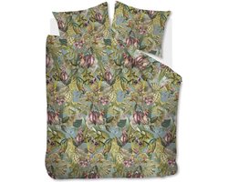 At Home by BeddingHouse Birds Paradise dekbedovertrek - Tweepersoons - 200x200/220 - Groen