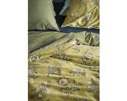 At Home by BeddingHouse Bygone dekbedovertrek - Tweepersoons - 200 x 200/220 cm - Olive Green