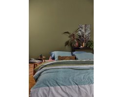 At Home by BeddingHouse  Comprise Dekbedovertrek - Lits-jumeaux - 240x200/220 cm - Groen