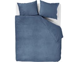 At Home by BeddingHouse Cosy Corduroy dekbedovertrek - Tweepersoons - 200x200/220 - Blauw