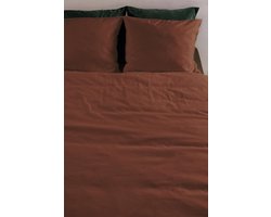 At Home by BeddingHouse Easy dekbedovertrek - Tweepersoons - 200x200/220 - Bruin