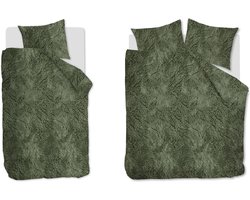 At Home by BeddingHouse Feel Warm dekbedovertrek - Tweepersoons - 200x200/220 - Groen