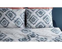 At Home by BeddingHouse Heavy dekbedovertrek - Tweepersoons - 200x200/220 - Marineblauw