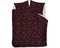 At Home by BeddingHouse Living World dekbedovertrek - Tweepersoons - 200x200/220 - Aubergine