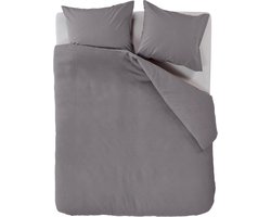 At Home by BeddingHouse Relax dekbedovertrek - Lits-Jumeaux - 240x200/220 - Grijs