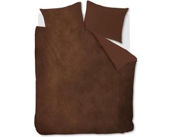 At Home by BeddingHouse Tender dekbedovertrek - Eenpersoons - 140x200/220 - Bruin