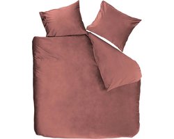 At Home by Beddinghouse Tender dekbedovertrek - Eenpersoons - 140x200/220 cm - Donker roze