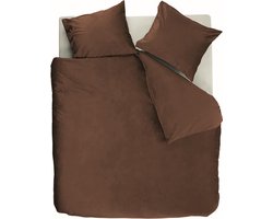 At Home by BeddingHouse Tender Dekbedovertrek - Tweepersoons - 200x200/220 cm - Bruin