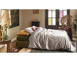 At Home by BeddingHouse Textures dekbedovertrek - Tweepersoons - 200x200/220 - Licht grijs