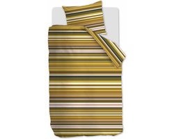 At home with Marieke Dekbedovertrek Darby - 140 x 200/220 cm - geel