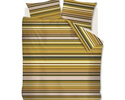 At home with Marieke Dekbedovertrek Darby - 240 x 200/220 cm - geel