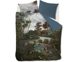 At home with Marieke Dekbedovertrek Voyage - 200 x 200/220 cm - groen