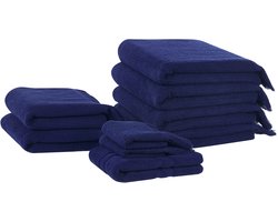 ATIU - Handdoek set - Marineblauw - Katoen