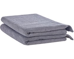 ATIU - Handdoek set van 2 - Grijs - Katoen