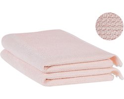 ATIU - Handdoek set van 2 - Pastelroze - Katoen