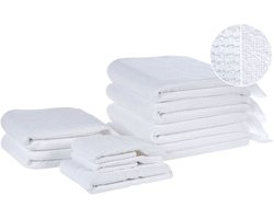 ATIU - Handdoek set van 9 - Wit - Katoen