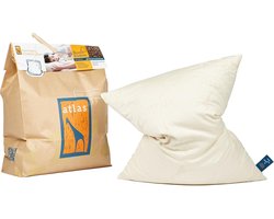 Atlas Boekweitkussen - Navulbaar Hoofdkussen -100% Natuurlijk - 50 x 60 cm