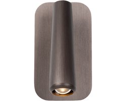 Atmooz Astro Wandlamp – 12x7x9 cm – Brushed Bronze – Geïntegreerde LED – Flexibele Leeskop – Bedlamp