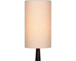 Atmooz - Bimisi - Vloerlamp - Staande lamp - Dimbaar - Zwart en Wit - Metaal en Katoen - Eetkamer - Woonkamer