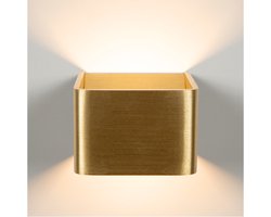 Atmooz - Calla - Wandlamp - Wandspot - Brons - Antique Brass - 10 x 10 cm - Hal - Slaapkamer - Eetkamer - Woonkamer