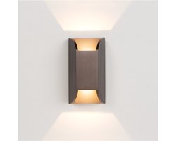Atmooz Dahlia Wandlamp – 16x9x7 cm – Brushed Bronze – Geïntegreerde LED – Up & Downlight – Accentverlichting