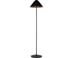 Atmooz - Elan - Vloerlamp - Zwart & Goud - 2 Lichtpunten - Paddestoelvormig - 35 x 35 x 150 cm - E27 Fitting - Max 3.5W - Dimbaar - Metaal