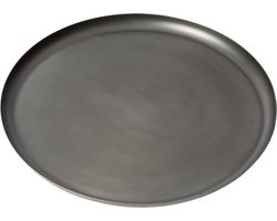 Atmooz ELEO L – Dienblad – Decoratieve schaal – Ø 40 cm – Antiek Zink – Metaal – Rond