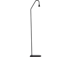 Atmooz HILTON – Vloerlamp (Leeslamp) – 122 cm hoog – Geïntegreerde LED – Zwart metaal – Dimbaar