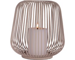 Atmooz Kandelaar Dante L - Ø27 x H28 cm - Beige - Keramiek - Decoratieve kaarsenhouder en theelichthouder voor tafel of dressoir