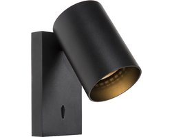 Atmooz - Nuo - Wandlamp - Zwart - 12 cm - Woonkamer - Slaapkamer - Eetkamer