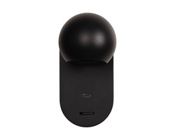 Atmooz Oneye muurlamp zwart – LED wandlamp – geïntegreerde LED – moderne wandspot – metalen muurlamp – compact design 7×10×H13 cm – gericht warm licht – perfecte wandlamp voor woonkamer, keuken, hal of slaapkamer