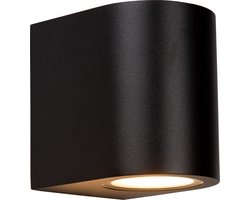 Atmooz - Outdoor Wandlamp Erynn - Zwart - 10 cm Hoog - Metaal - IP65 Waterbestendig - GU10 Fitting - Moderne Downlight - Buitenlamp