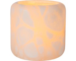 Atmooz Oxo L Theelichthouder - Waxinelichthouder - Natuurlijk Design Windlicht - Beige Sfeermaker - Luxe Woonaccessoire