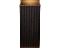 Atmooz - Ribble - Wandlamp - Zwart - 18 cm - Rechthoekig - Woonkamer - Slaapkamer - Eetkamer