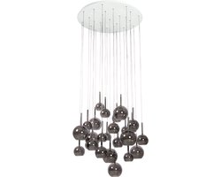 Atmooz - Saigon 25 - Hanglamp - Wit - Glazen Bollen - Gerookt Glas - Verlichting - Hal / Eetkamer / Slaapkamer
