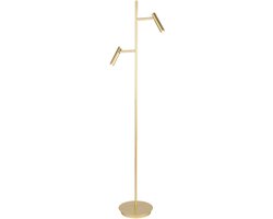 Atmooz Savage Vloerlamp - H 123 cm - Antiek Brons - Geïntegreerde LED - Metaal - Staande lamp met 2 verstelbare lichtpunten - Leeslamp - Sfeerlamp