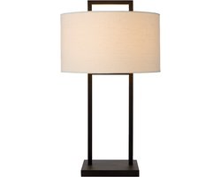 Atmooz - Tafellamp Belford - Met kap - Slaapkamer / Woonkamer / Eetkamer - Zwart - Metaal - Hoogte : 61cm