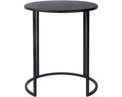 Atmooz - Vibor - Bijzettafel - Zwart - Metaal - 40 x 40 x 49 cm - Rond - Stijlvol - Modern
