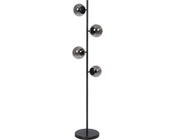Atmooz - Vloerlamp Woonkamer Twister - E14 - Staande Lamp - Industrieel Zwart - 3 Lichtbronnen - Rond - Voor Eetkamer / Slaapkamer
