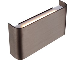 Atmooz - Wandlamp Aleki - Brushed Bronze - Up & Down Light - Geïntegreerde LED - 3000K Warm Licht - Moderne Verlichting