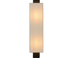 Atmooz - Wandlamp Mendoza - Industrieel - Woonkamer / Slaapkamer - Zwart en witte kap - Hoogte 46cm - Metaal