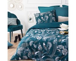 Atmosphera 2 persoons bedset 240 x 220 cm dekbedovertrek met 2 kussenslopen Art D pauwprint