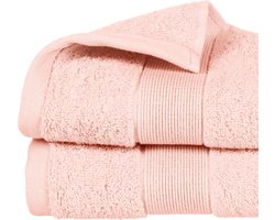 Atmosphera Badhanddoek Towelmaster - lichtroze - luxe - 50 x 90 cm - katoen - 450 grams - badkamer handdoek